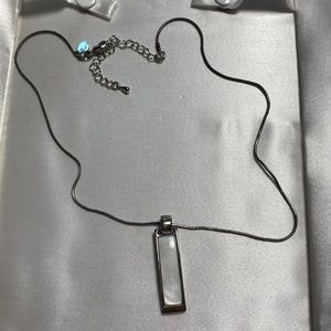 Lia Sophia vice versa genuine mother of pearl 16-19” reversible necklace